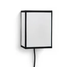 Applique murale, Ava Square, blanc et noir, L15,5cm, H20,5cm - HAY