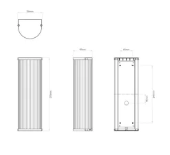 Applique*Astro Applique murale, Avignon, Round 375, , L12,6cm, H37,5cm - bronze