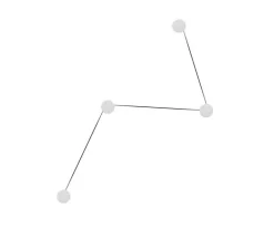 Applique*KDLN Applique murale, Azou 4, , avec prise et interrupteur, LED, 2700K, 1800lm, ∅11,5cm, P8cm (par unité) - marbre blanc