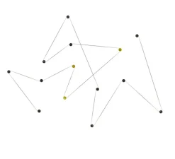 Applique murale, Azou 14, marbre noir (x11), onyx vert (x3), avec prise et interrupteur, LED, 2700K, 6300lm, ∅11,5cm, P8cm (par unité) - KDLN