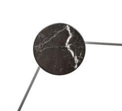 Applique*KDLN Applique murale, Azou 4, , avec prise et interrupteur, LED, 2700K, 1800lm, ∅11,5cm, P8cm (par unité) - marbre noir