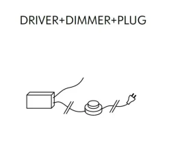 Applique*KDLN Applique murale, Azou 5, , avec prise et interrupteur, LED, 2700K, 2250lm, ∅11,5cm, P8cm (par unité) - marbre noir