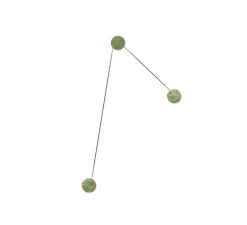 Applique murale, Azou 3, vert onyx, avec prise et interrupteur, LED, 2700K, 1350lm, ∅11,5cm, P8cm (par unité) - KDLN