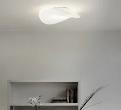 Applique murale, Balance AP G, blanc brillant, LED, Ø18cm, H56cm - Vistosi