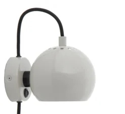 Applique*Frandsen Applique murale, Ball, , L16cm, H12cm - gris pâle