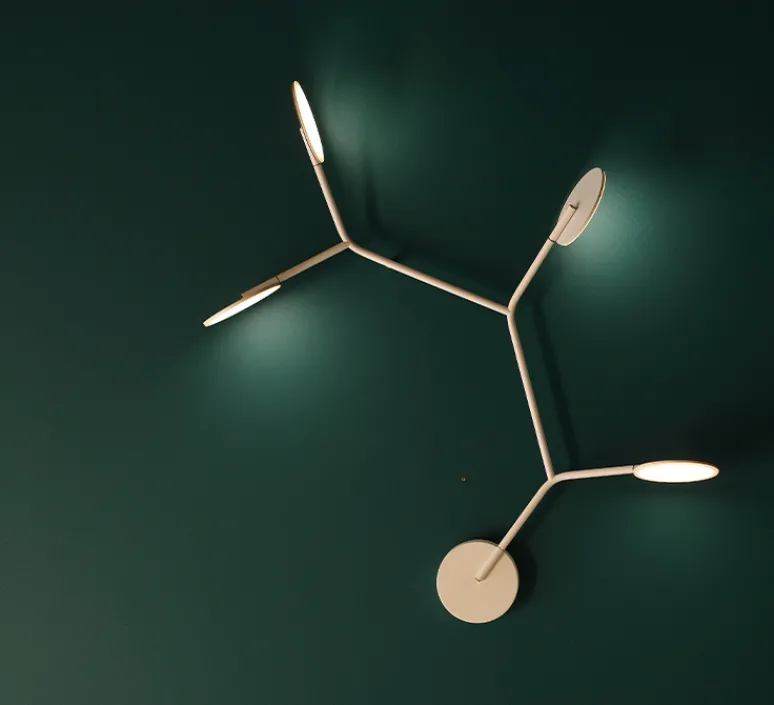 Applique*Tunto Applique murale, Ballon Wall 5, modèle A, , LED, 3000K, 800lm, L72,2cm, H58,9cm - blanc