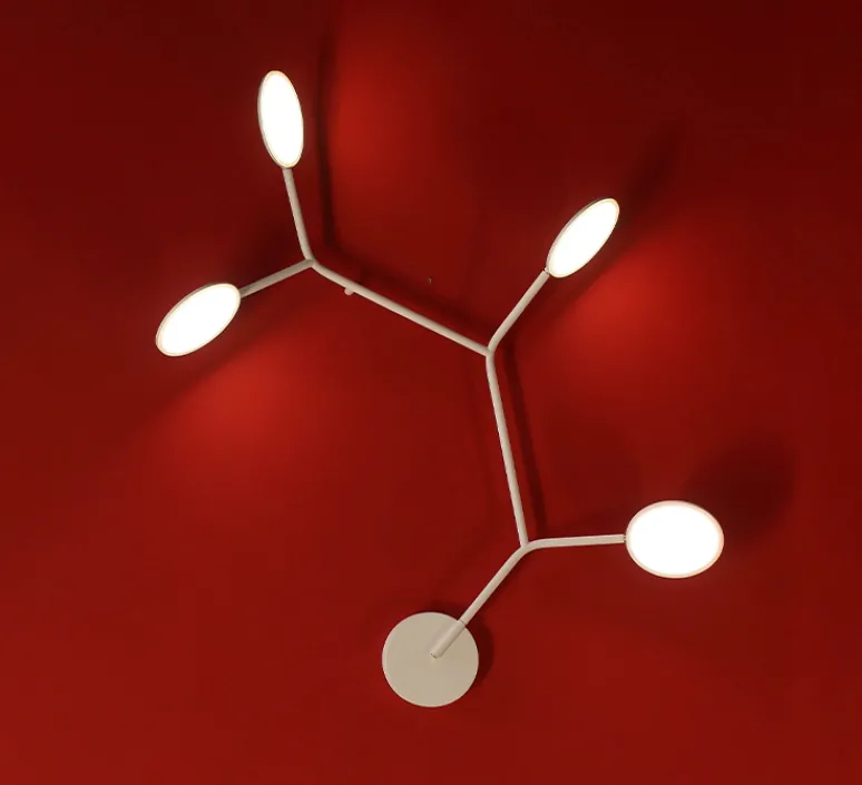 Applique*Tunto Applique murale, Ballon Wall 5, modèle A, , LED, 3000K, 800lm, L72,2cm, H58,9cm - blanc