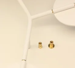 Applique murale, Ballon Wall 3, blanc et noyer, gauche, LED, 3000K, 400lm, L52cm, H41cm - TUNTO