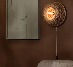 Applique*Good&Mojo Applique murale, Barbados, , Ø35cm, H35cm - naturel et marron