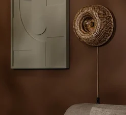 Applique*Good&Mojo Applique murale, Barbados, , Ø35cm, H35cm - naturel et marron