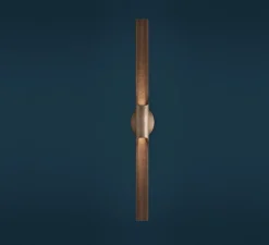 Applique murale, Beam, bronze, IP65, LED, dim, 2700K, 900 lm, Ø5cm, H80cm - Entrelacs