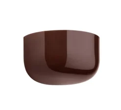 Applique murale, Bellhop Wall Up, marron chocolat, IP44, LED, dim, 2700K, 1600 lm, Ø18cm, H10,5cm - Flos