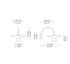Applique*Estiluz Applique murale, Belt 4140, , 2700k, L51,3cm, H33,9cm - Champagne