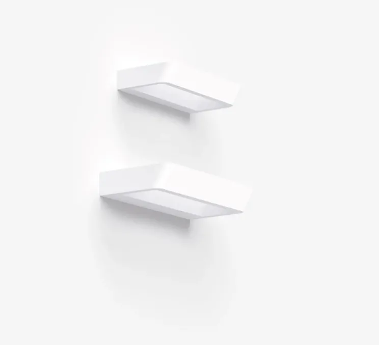 Applique murale, Belvedere W1, blanc, LED, 2700K, 1400 lm, L23cm, H3,5cm - Rotaliana