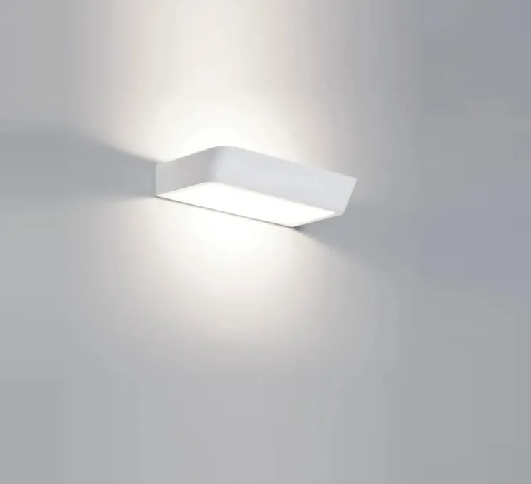 Applique murale, Belvedere W2, blanc, LED, 2700K, 3200 lm, L28cm, H4,2cm - Rotaliana