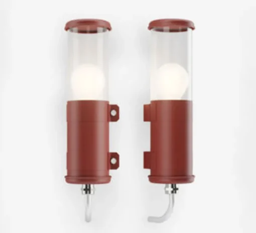 Applique|Enfants*Sammode Applique murale, Bendz , , IP68, 2700K, Ø7cm, H30cm - rouge