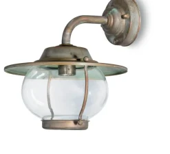 Applique*Moretti Luce Applique murale, Betulle 2060, , IP44, Ø26cm, H25cm - Cuivre laiton vieilli
