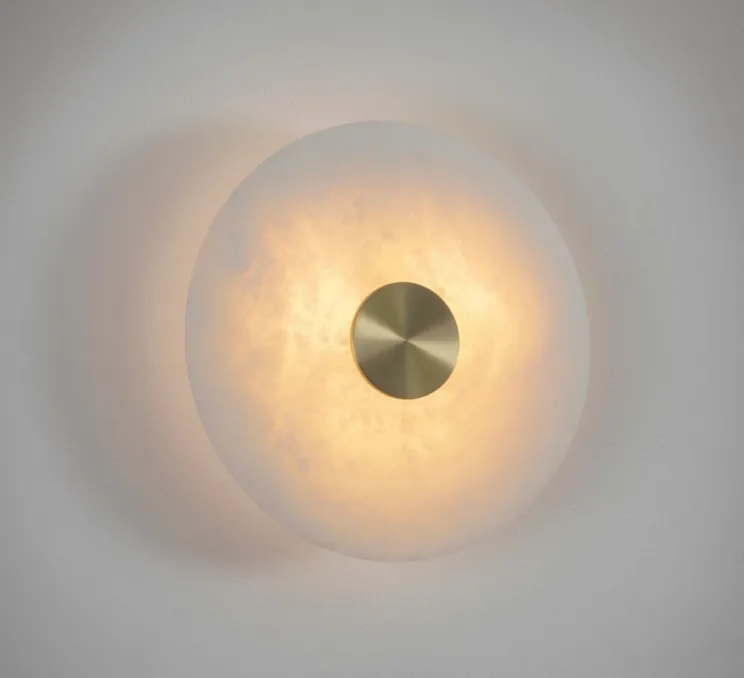 Applique murale, Bide 625, laiton brossé, IP65, LED, dim, 2700K, lm, Ø62,5cm, H62,5cm - bert frank