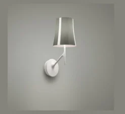 Applique*Foscarini Applique murale, Birdie, , L17cm, H42cm - gris