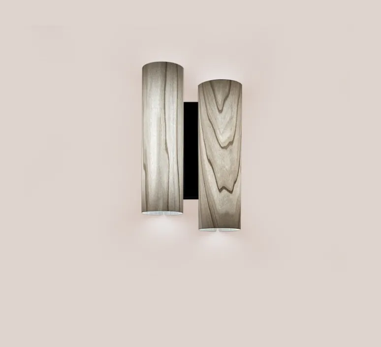 Applique*LZF Applique murale, Black Note DU, , LED, 3000K, 2884lm, L20cm, H34cm - gris, métal finition noir mat