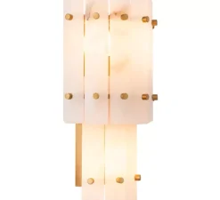 Applique murale, Blason double, Albâtre, L24cm, H43cm - Eichholtz