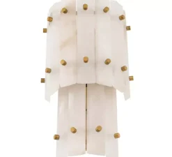 Applique murale, Blason double, Albâtre, L24cm, H43cm - Eichholtz