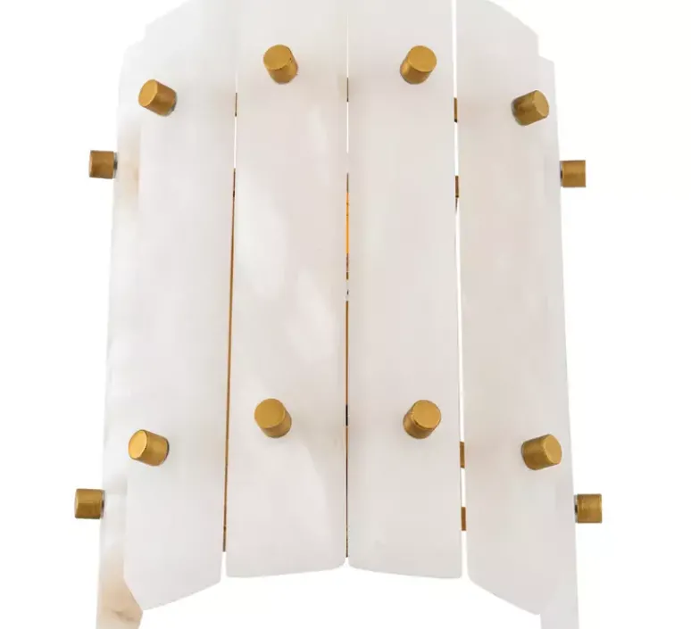 Applique*Eichholtz Applique murale, Blason single, , L22cm, H27cm - Albâtre