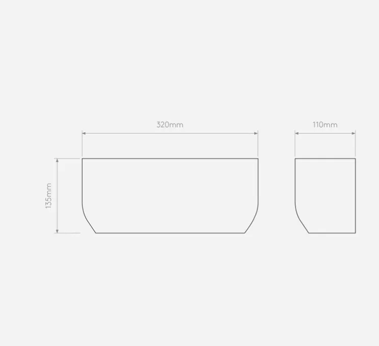 Applique murale, Blend, blanc, L32cm, H13,5cm - Astro