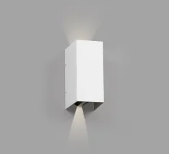 Applique murale, Blind, blanc, LED, IP54, 3000k, 90lm, L7,4cm, H16,5cm - Faro