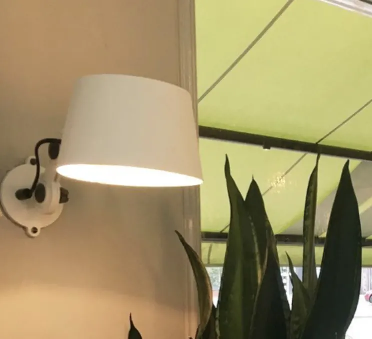 Applique murale, Bolt, blanc, laiton, L31cm, H25cm - TONONE