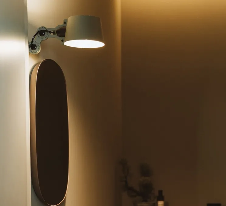 Applique murale, Bolt wall side fit mini, vert flux, câble, L15cm, H9cm - TONONE