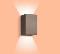 Applique*Wever&Ducré Applique murale, Box 4.0, Bronze, dim, LED, 3000K, 690lm, L10cm, H16cm - bronze brossé