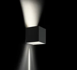 Applique*Wever&Ducré Applique murale, Box 2.0, , LED, L10cm, H10cm, 2700K, 400lm, IP65- noir