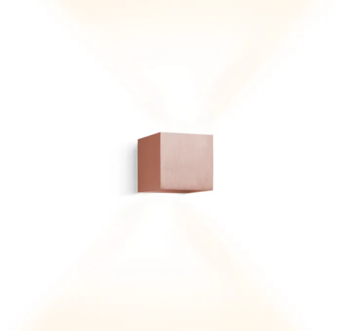Applique murale, Box, cuivre brossé, H10cm, L10cm - Wever-Ducre