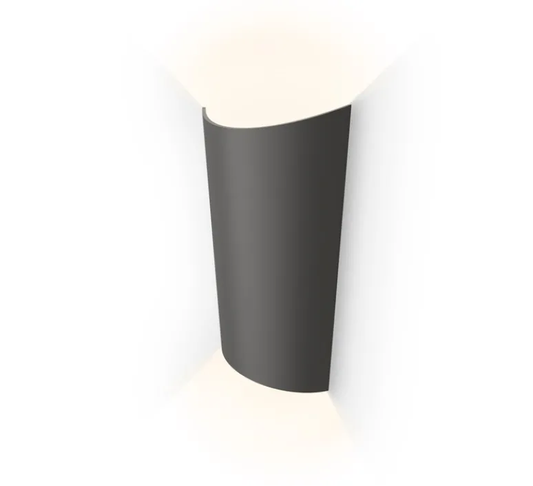 Applique*Vibia Applique murale, Break Plus, 4118, , IP65, LED, 2700K, 707 lm, L19cm, H32cm - noir graphite