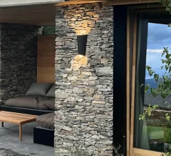 Applique*Vibia Applique murale, Break Plus, 4116, , IP65, LED, 2700K, 707 lm, L21cm, H34cm - noir graphite