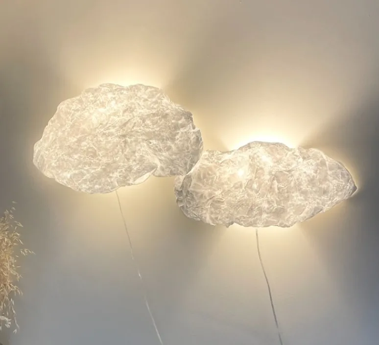 Enfants|Applique*And Creation Applique murale, Brume, , L60cm, H20cm - blanc