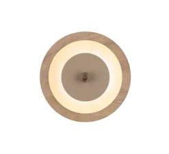 Applique*Loftlight Applique murale, Bugie, , LED, dim, 3000K, 1400 lm, Ø15cm, H4,5cm - noyer