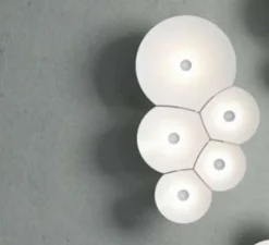 Applique murale, Bulbullia, blanc, dim, LED, 2700K, 1910lm, L37cm, H62cm - LUCEPLAN