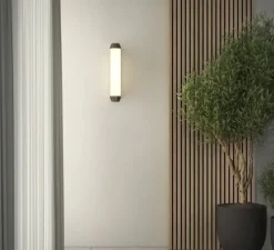 Applique murale, Burlington 400 Phase, bronze, IP44, LED, 2700K, 418 lm, L7,8cm, H40cm - Astro