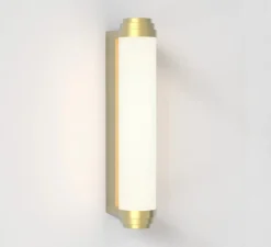 Applique murale, Burlington 400 Phase, or mat, IP44, LED, 2700K, 418 lm, L7,8cm, H40cm - Astro