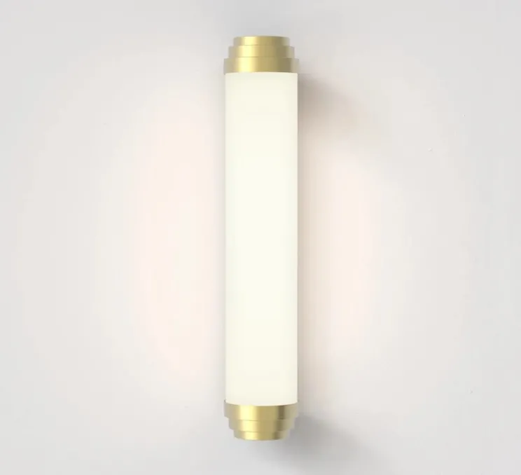 Applique murale, Burlington 400 Phase, or mat, IP44, LED, 2700K, 418 lm, L7,8cm, H40cm - Astro