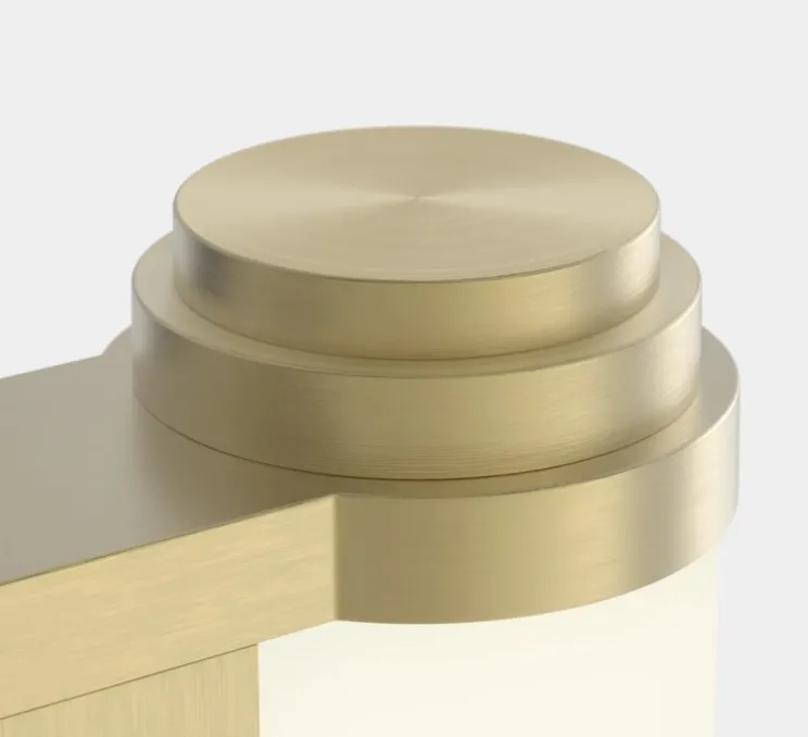 Applique murale, Burlington 400 Phase, or mat, IP44, LED, 2700K, 418 lm, L7,8cm, H40cm - Astro