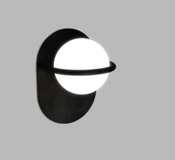 Applique murale, C Ball W1, noir, L19cm, H27cm - B-Lux