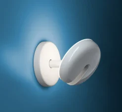 Applique murale, Cabriolette mur, blanc, LED, 2700K, 2200 lm, Ø15,5cm, H15,5cm - Martinelli Luce