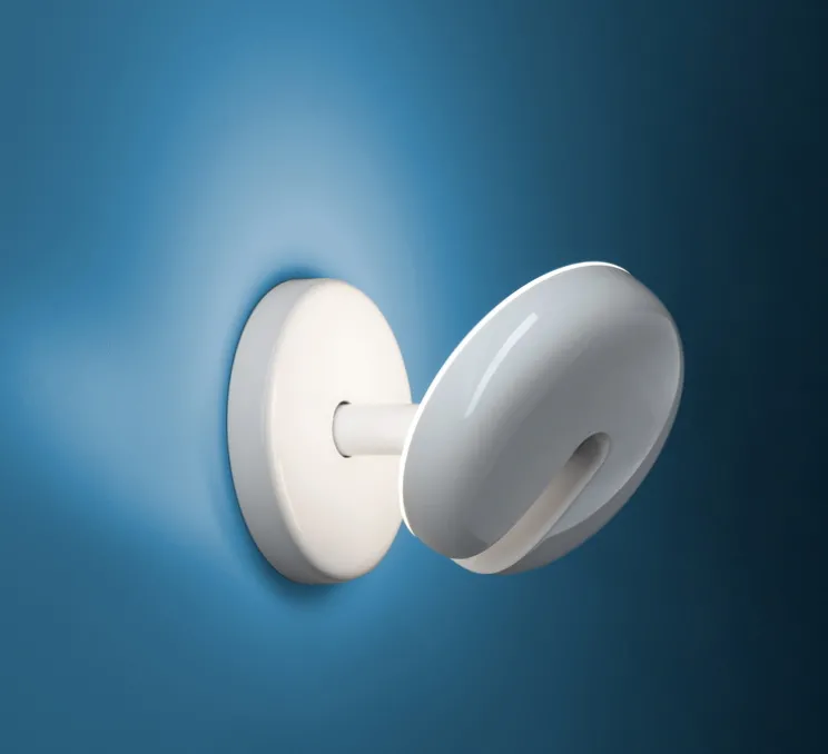 Applique murale, Cabriolette mur, blanc, LED, 2700K, 2200 lm, Ø15,5cm, H15,5cm - Martinelli Luce