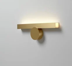 Applique*CVL Applique murale, Calée VH, , LED, 2700K, 900lm, H45cm, P13,2cm - laiton satiné, laiton poli