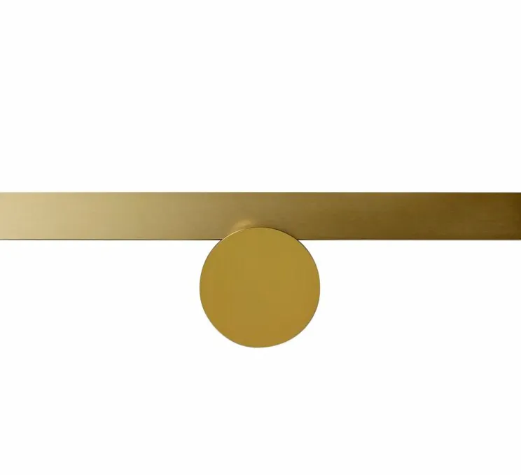 Applique murale, Calée VH, laiton satiné/laiton poli, IP44, LED, 830lm, 3000K, H13,2cm, L45cm - CVL