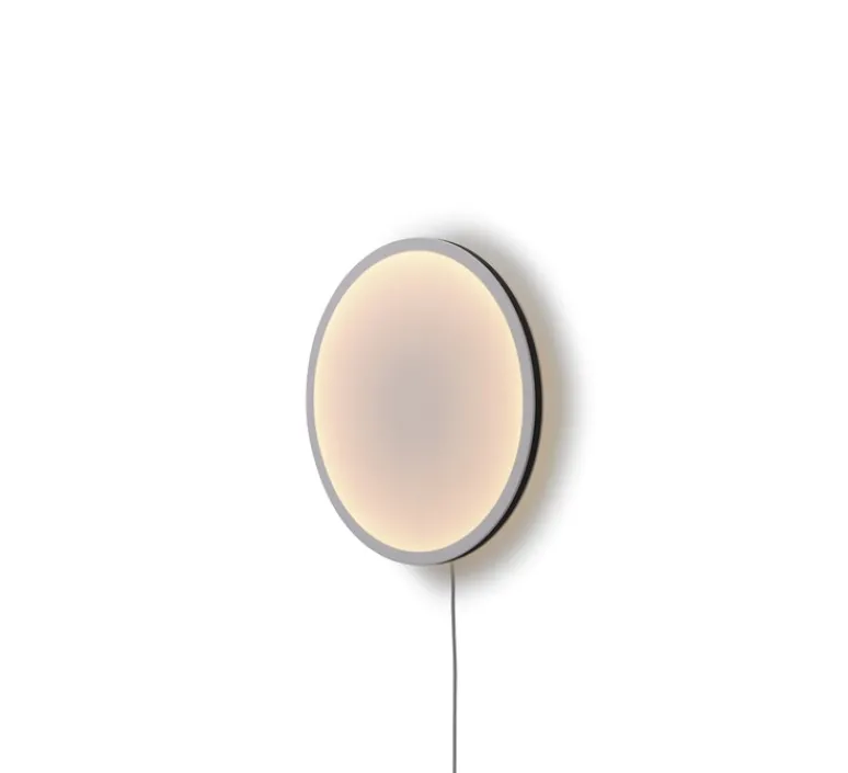 Applique*Muuto Applique murale, Calm, , LED, dim, 2200K, 710 lm, Ø50cm, H7,25cm - blanc et noir