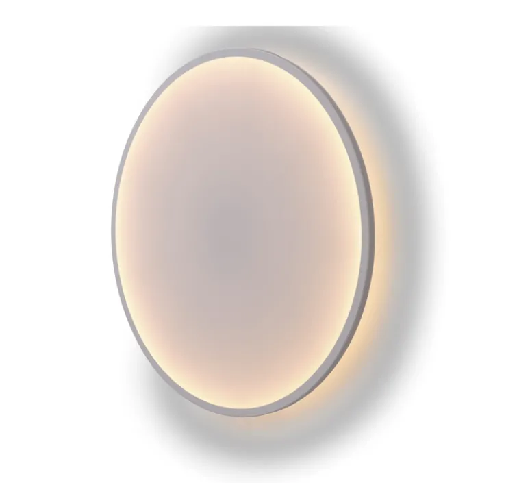 Applique*Muuto Applique murale, Calm, , LED, dim, 2200K, 1400 lm, Ø90cm, H7,25cm - blanc et gris